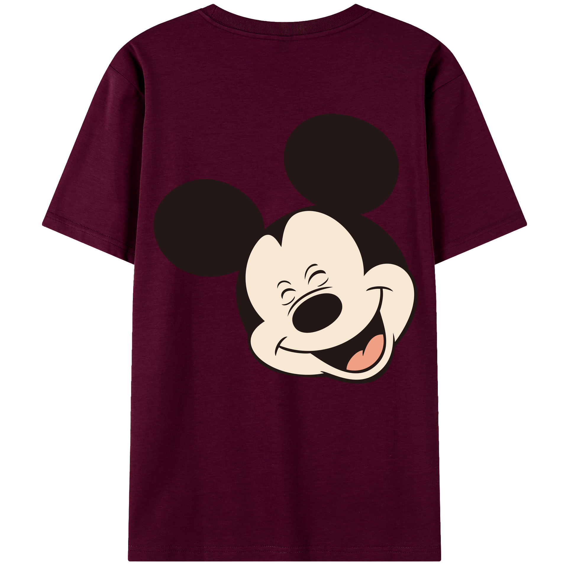（画像用） ミッキーマウス Mickey Mouse レディース半袖Tシャツ(バックプリント)